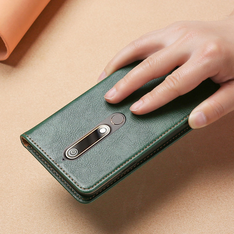 Magnetic Case for Nokia 2.2 2.3 2.4 3.1 3.2 4.2 5.1 6.1 7.2 6.2 8.1 3.4 5.4 1.3 5.3 C1 C2 7.3 6.3 1.4 9 PureView Cover Leather ► Photo 1/6