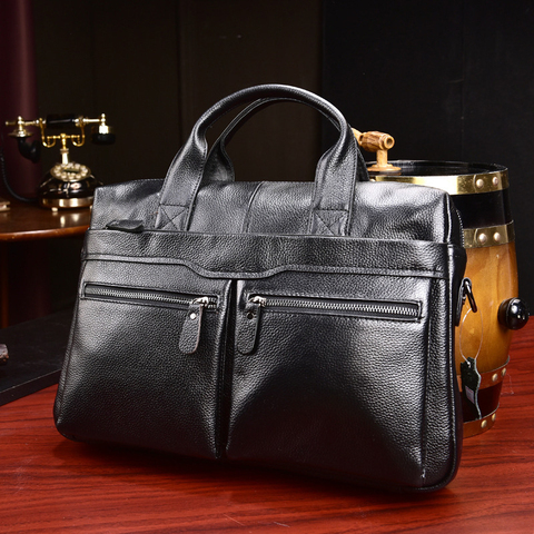 MAHEU Brand Fashion Designer Leather Messenger Briefcase Men's  Business Bags IPad Computer Bags 2022 Hot Fashion Male HandBags ► Photo 1/6