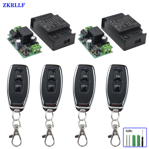 ZKRLLF 433MHz  220V Lamp Wireless  Remote Control Switch ON/OFF 110V Remote Control Receiver Transmitter For Led Lights Bulb DIY ► Photo 1/6