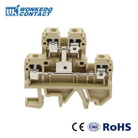 10Pcs DK-4QV/35   Weidmuller  Connector   Two Level Screw Clamp Terminal Blocks Inflaming Type DK4QV/35 ► Photo 1/6