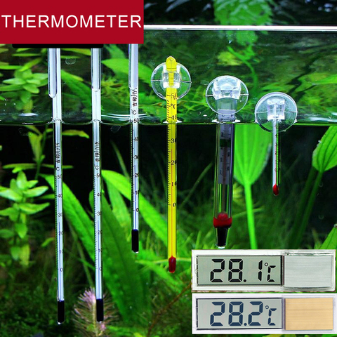 1Pcs Aquarium Fresh/Salt Fish Thermometer 3D Digital Electronic Temperature Measurement Fish Tank Temp Meter E2shopping ► Photo 1/5