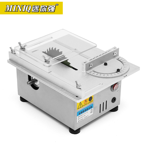 MINIQ T4 Mini Table Saw Handmade Woodworking Bench Lathe Electric Polisher Grinder DIY Circular Cutting Saw Blade ► Photo 1/5