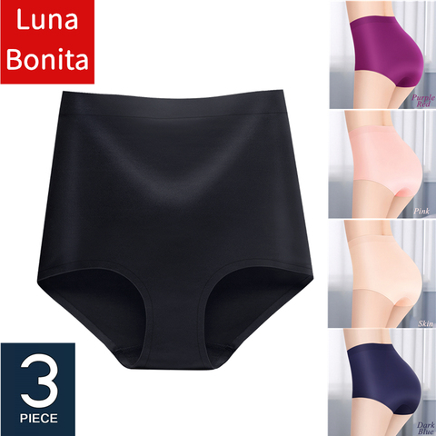 3Pcs/lot Seamless Butt High Waist Panties Slimming Body Tummy Shaper Lingerie Female Underwear Hip Control Bum Lifter Underpants ► Photo 1/6