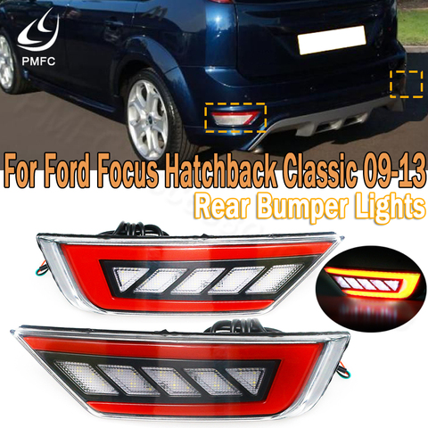 PMFC Car Right Rear Bumper Reflector Lights Rear Fog Lamp Assembly For Ford Focus Hatchback Classic 2009 2010 2011 2012 2013 ► Photo 1/6