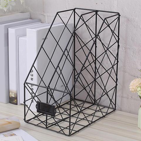 1/2/4 Layers Iron Grid File Book Storage Shelf Organizer Holder Desktop Organizer File Holder Durable File Storage Rack For File ► Photo 1/6