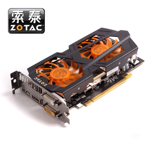 Original  ZOTAC Graphics Cards GeForce GTX660 2GB GPU 192Bit GDDR5 Video Card for nVIDIA Map GTX 660 2GD5 2G Hdmi Dvi DP Used ► Photo 1/6