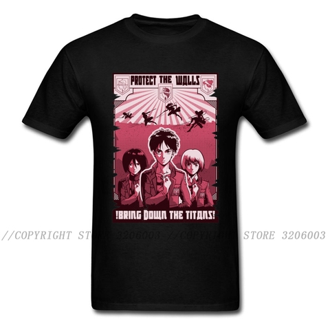 Survey Corps T Shirt Men Anime Manga T-shirt Attack On Titan Tshirt Ackerman Captain Print Tops & Tees Vintage Logo Clothes ► Photo 1/5