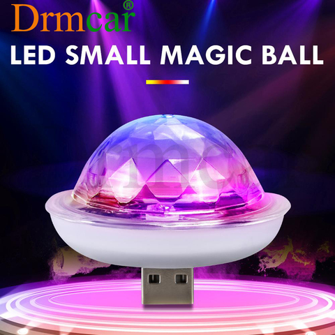 LED RGB USB Dj Lamp Bar Night Light Disco Lights Stage Lighting Atmosphere Light Micro USB Crystal Disco Ball Sound Party Lights ► Photo 1/6