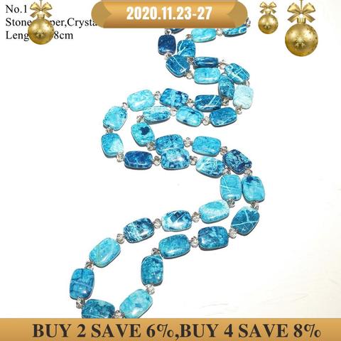 LiiJi Unique Stocksale Necklace Jaspers Color Jades Hematite Crystal Necklace Only 1PCS each stock Jewelry for Women ► Photo 1/4