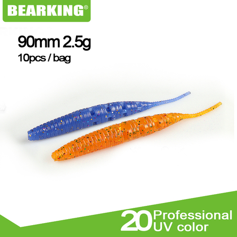 BEARKING 2022 new arrival Lure 90mm 2.5g 10pcs / bag Soft Baits Fishing Wobbler Bass Bait Artificial Fishing soft Lure tackle ► Photo 1/6