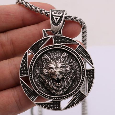 Slavic Kolovrat Veles Symbol Clasp Pendant Viking Wolf Amulet And Talisman Jewelry Necklace Dropshipping ► Photo 1/5