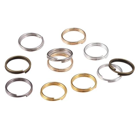 200Pcs/lot 4-20mm Gold Rhodium Open Jump Rings Double Loops Split Rings Connectors For DIY Jewelry Making Findings Accessories ► Photo 1/6