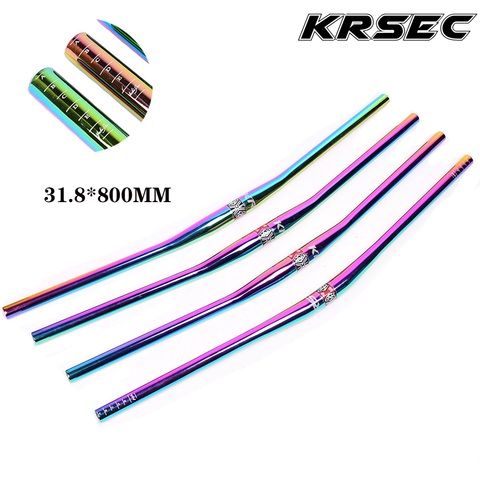 MTB Bicycle Colorful Handlebar 31.8mm*800mm AM XC DH downhill Racing Bike Rise handlebar Mountain Road Bike Rainbow Handlebar ► Photo 1/6