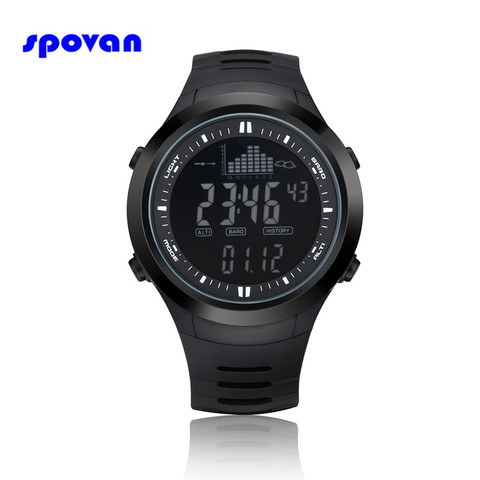 Relogio Masculino SPOVAN Digital Sport Watch Mens Waterproof Barometer Altimeter Thermometer Stopwatch Wristwatch Clock Men Saat ► Photo 1/6