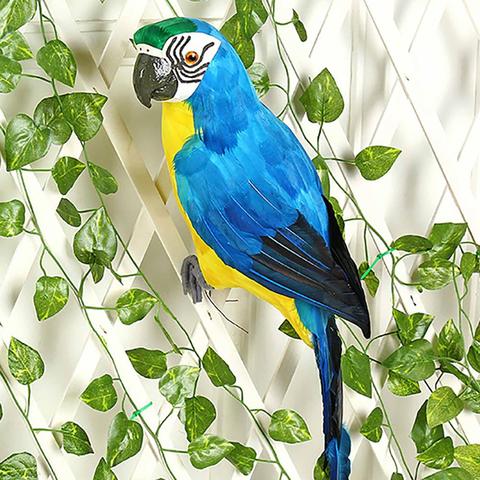 25/35cm Handmade Parrot Animal Bird Lawn Figurine Ornament Yard Garden Decor Miniature Landscape DIY Ornament Crafts ► Photo 1/6