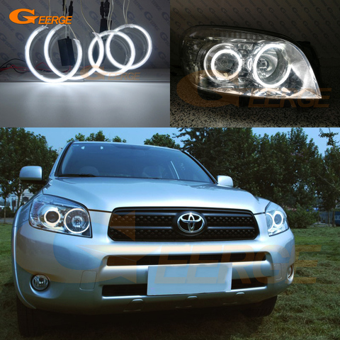 Excellent CCFL angel eyes Halo Ring Ultra bright Perfectly Fit For Toyota Rav 4 Rav4 III 2005 2006 2007 2008 projector headlight ► Photo 1/6