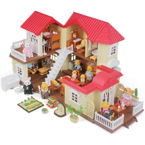 DIY Doll House Forest Animal Villa Set DIY Toy Simulation Furniture Bedroom Set Animal Family Toys Set Children Xmax Gift ► Photo 1/6