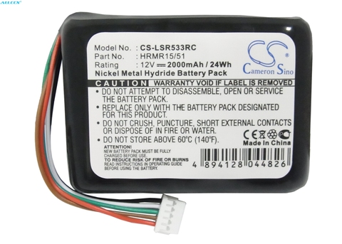 Cameron Sino 2000mAh Battery 533-000050, HRMR15/51, NT210AAHCB10YMXZ for Logitech Squeezebox Radio, XR0001,  X-R0001 ► Photo 1/6