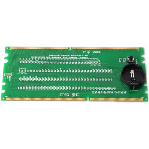 DDR2 and DDR3 2 in 1 Illuminated Tester with Light for Desktop Motherboard Integrated Circuits ► Photo 1/6