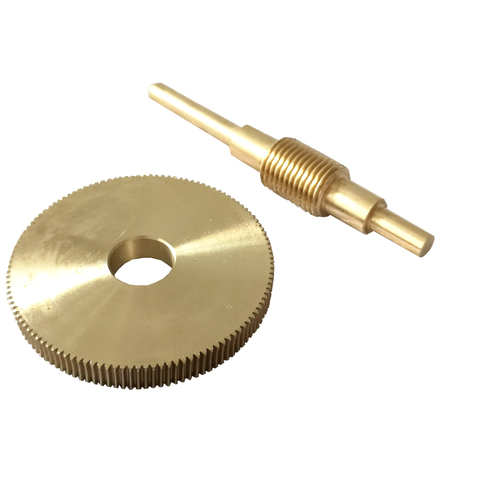 1:120 Speed ratio Copper brass turbo worm gear Suit 120 Teeths 2022-059 12mm Bore 5mm diameter 75mm worm ► Photo 1/4