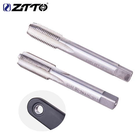 ZTTO Bicycle crank thread Tapping device crankset 9/16 inch threading driver universal pedal thread tool steel sashes 9 16 taps ► Photo 1/6