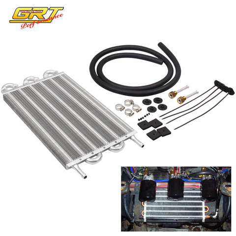 2016 6 Row Aluminum 305X190X20 Universal Auto-Manual Radiator Converter/Car Transmission Oil Cooler Kit TOC001 ► Photo 1/6