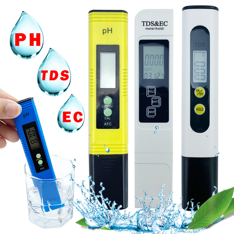 PH Meter Digital LCD Pen EC Tds Meter Water PH Pool Tester Aquarium PH Test Automatic Calibration Phmetro Water Quality Analyzer ► Photo 1/6