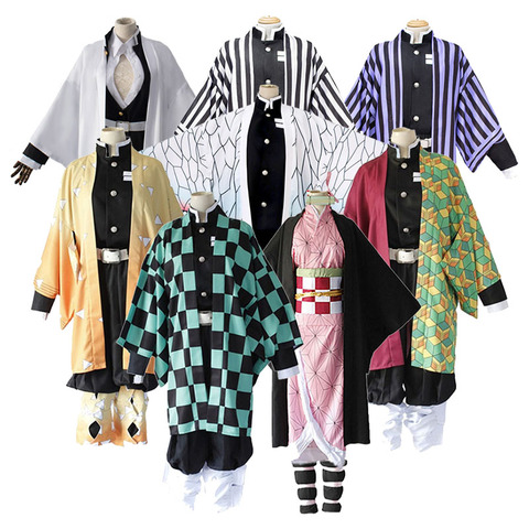 Anime Kimetsu no Yaiba Demon Slayer Cosplay Costume Kamado Tanjirou Nezuko Agatsuma Zenitsu Tomioka Kimetsu no Yaiba Cosplay ► Photo 1/6