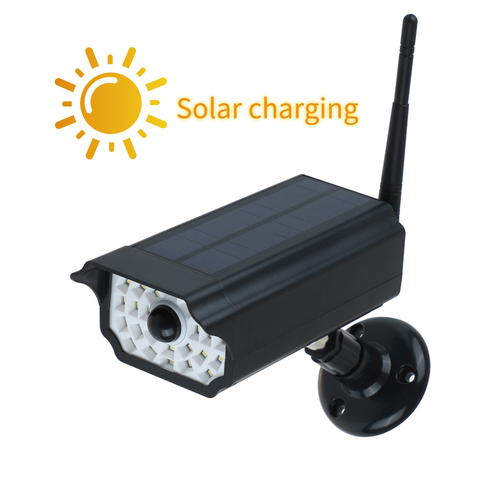 Dummy fake camera Outdoor Waterproof Home Camera Solar Power Simulation Camera With LED light Security Surveillance ► Photo 1/6