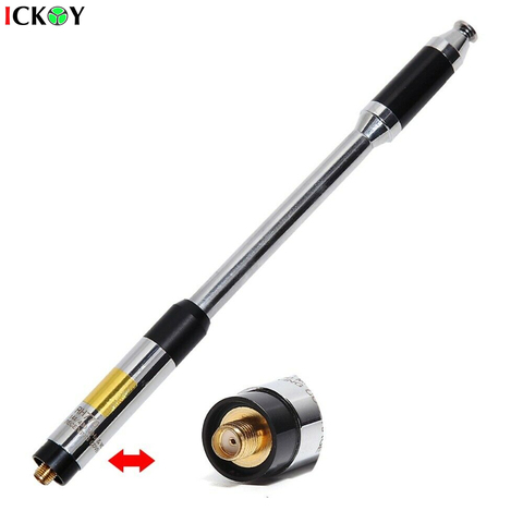 Telescopic High Gain Antenna Dual Band VHF/UHF SMA-Female for Motorola GP340 GP350 GP360 GP380 GP640 GP680 HT1250 HT750 HT1550 ► Photo 1/5