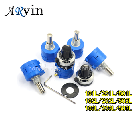 3590S-2 Multiturn Potentiometer 500 1K 2K 5K 10K 20K 50K 100K ohm Potentiometer Adjustable Resistor 3590 102 202 502 103 104 ► Photo 1/6