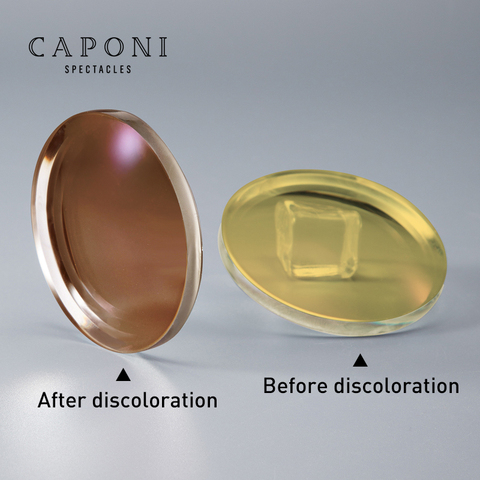 Caponi 1.56/1.61 prescription lens photochromic  day and night driving use 2 piezas/1 par customize myopia glasses lens ► Photo 1/6