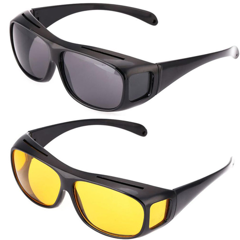 Car Night Sunglasses Night Driving Glasses Driver Goggles Enhanced Light Glasses Fashion Sunglasses Goggles Car Accessries ► Photo 1/6