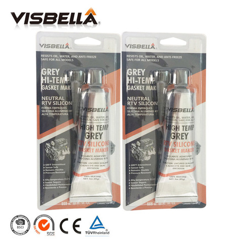 VISBELLA 2Pcs RTV Silicone Gasket Maker Sealant High Temperature Fast Glue for Engine Drive Housings Electric Repair Glue 85g ► Photo 1/6
