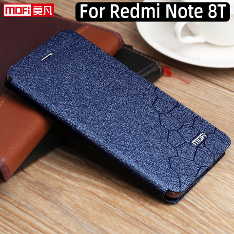 case for xiaomi redmi note 8t case 8 t leather mofi Redmi Note 8T Cover original redmi note8t case stand back silicon coque men ► Photo 1/6