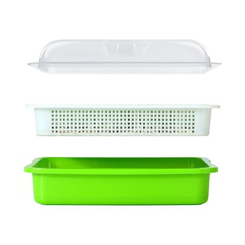 Seed Sprouter Tray BPA Free PP Soil-Free Wheatgrass Grower Lid Plate Hydroponic ► Photo 1/6