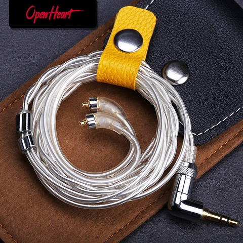 OPENHEART High Purity Sterling Silver Cable Litz MMCX Cable Earphone Replacement Cable For Headphone HiFi Audio High Quality ► Photo 1/6