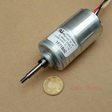 SHINANO LA034-040NN07A DC105V 25W 3-Phase 8-Wire With Hall Brushless  Motor Double ball bearing Large Torque ► Photo 1/6