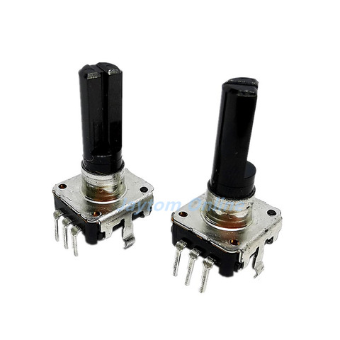 5pcs EC12 Rotary Encoder RE12 360 Degree Audio Encoder Coding 3Pin 24 Position Without Push Button Switch Handle Length 20MM ► Photo 1/4