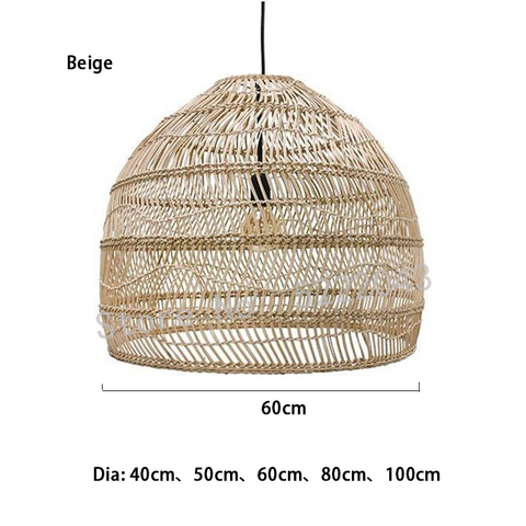 New Chinese Style Rattan Lamp Pendant Light Vintage Hanging Lamp E27 Living Room Dining Room Home Decor Cafe Restaurant Hanglamp ► Photo 1/6
