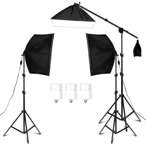 Photography Studio Softbox Lighting Kit Arm for Video & YouTube Continuous Lighting Professional Lighting Set Photo Studio ► Photo 1/6