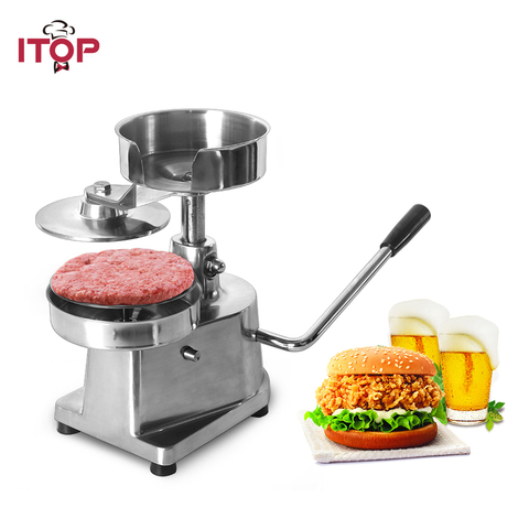 ITOP 100mm 130mm 150mm Hamburger Press Burger Forming Machine Hamburger Patty Maker Manual Hamburger Making Machine ► Photo 1/6