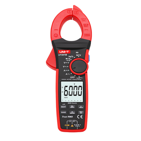 UNIT UT206B/207B/208B Digital Clamp Meter 1000A AC/DC Current 1000V Voltage True RMS Auto Range Surge Current with Temperature ► Photo 1/6