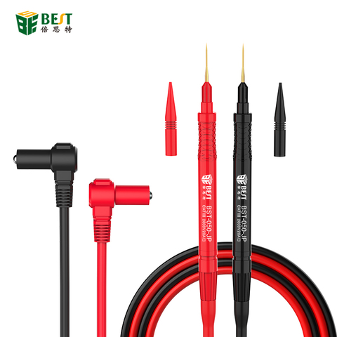 2000V 20A Test leads with thin replaceable probe tip and insulated silicone leads for digital multimeter accept banala plug ► Photo 1/6