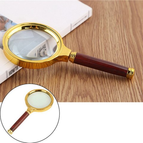 10x Handheld Magnifier, 80mm Diameter Reading Magnifying Glass