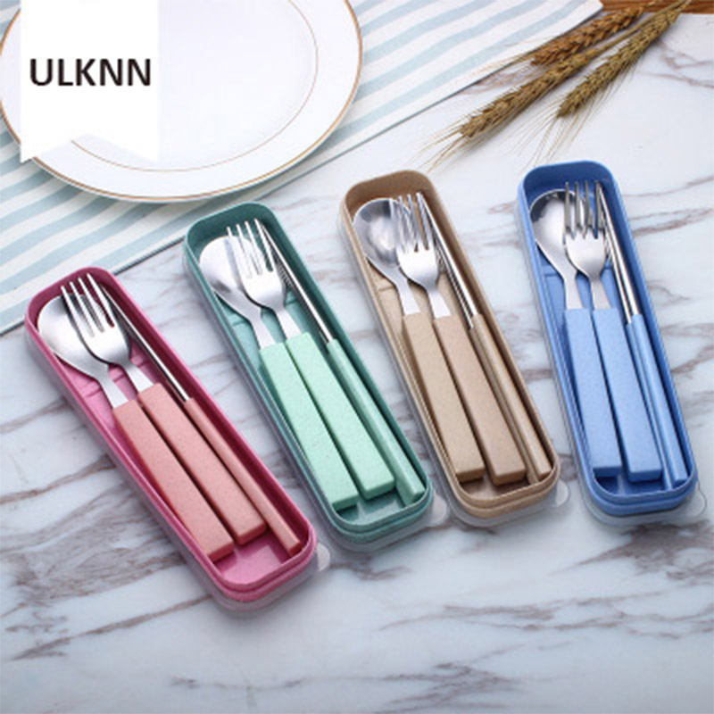 3pcs/set Stainless Steel Dinner Set cubiertos port til Travel Camping  Cutlery Tableware Set Dinnerware farm party Case Kit - Price history &  Review, AliExpress Seller - blessed kitchen Store