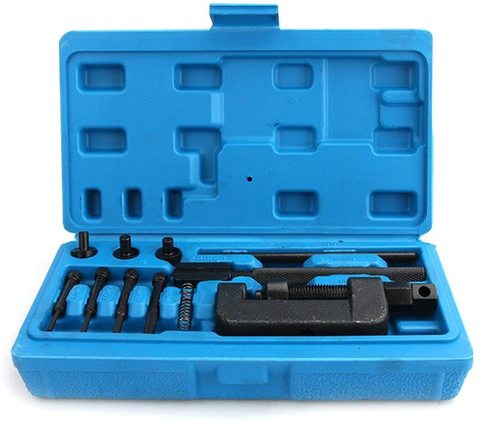 1set Heavy Duty Motorcycle Chain Splitter Link Breaker Motorbike Riveting Tool universal set Link Riveter Riveting With ABS Case ► Photo 1/6