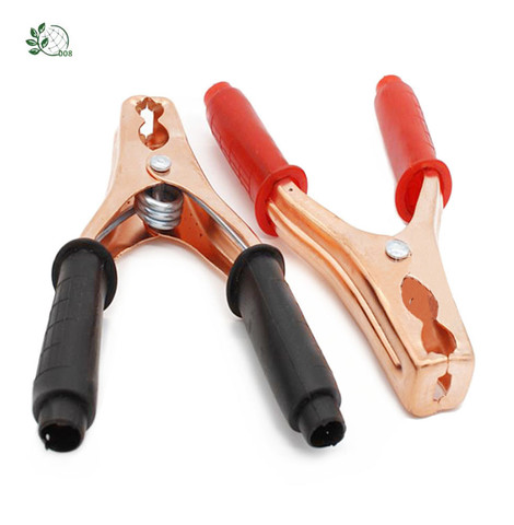 Insulated Crocodile clip Plastic Handle Alligator clip 200A Cable Lead Test Charging Clamp Metal Crocodile Clamp Length 136mm ► Photo 1/6