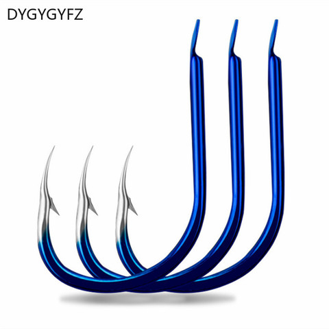 DYGYGYFZ 50pcs/lot Carbon Steel Fishing Hooks 1#-10# Jig Head Crank Barbed Hook for Soft Worm Bass Fish Tackle  Fishing Hooks ► Photo 1/6