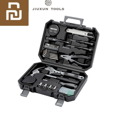 Youpin Jiuxun Home Tools Household Tool Set Home Repair Set Hand Tools Toolbox Storage Case Wrench Hammer Tape Plier ► Photo 1/6